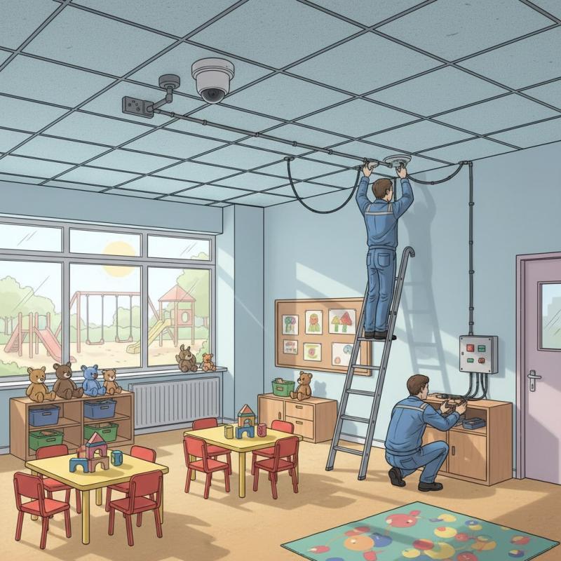 Установить видеонаблюдение в детском саду заказать в Плёсе, цена, интернет магазин cameralook