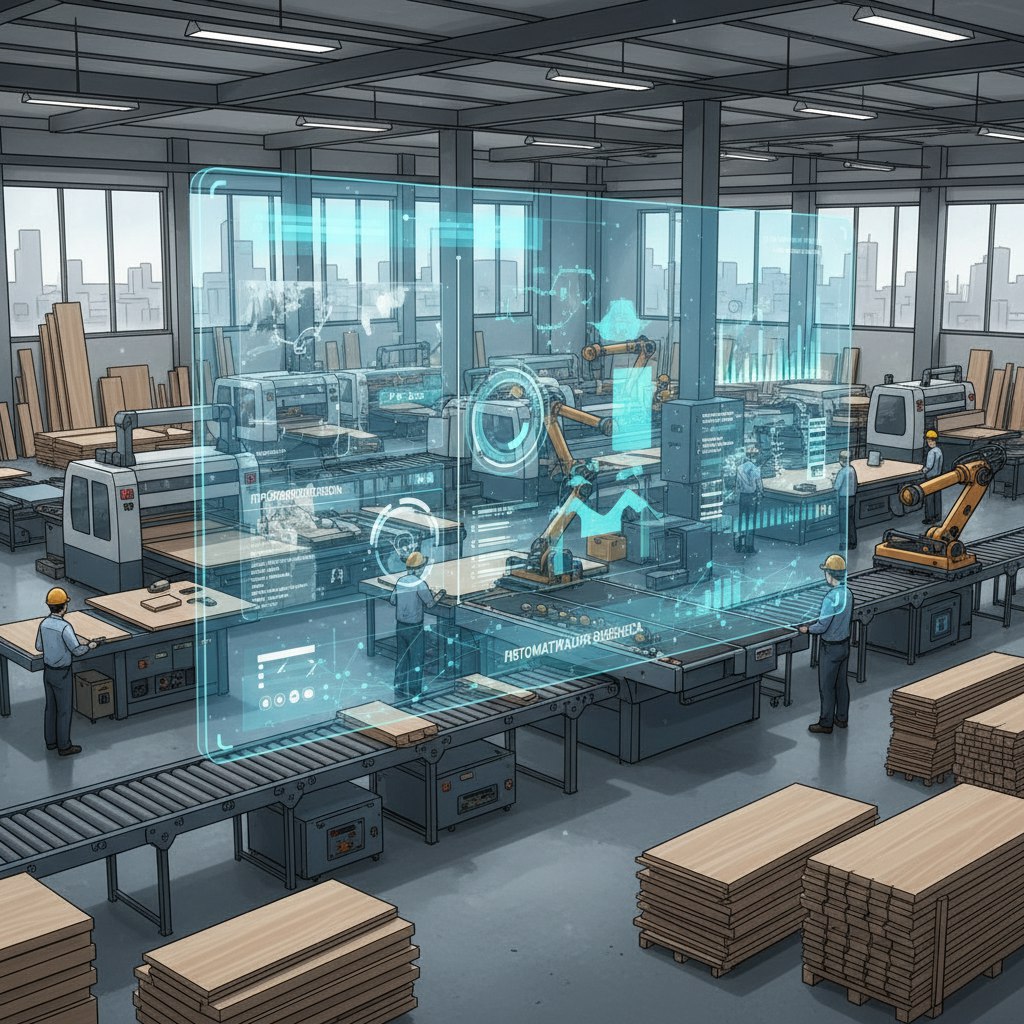 Установка Системы видеонаблюдения и контроля рабочего времени на мебельном производстве