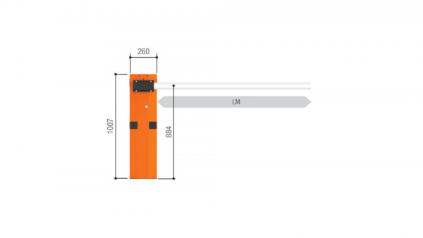 Шлагбаум Came G3750DX Classico