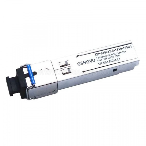 SFP-модуль OSNOVO SFP-S1SC12-G-1310-1550-I